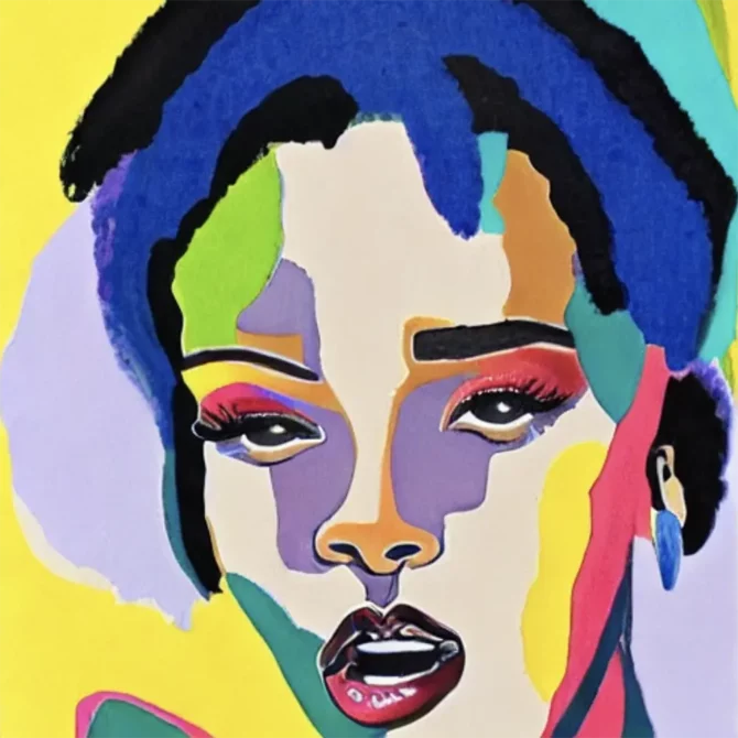 Rihanna in the style of Henri Matisse     9